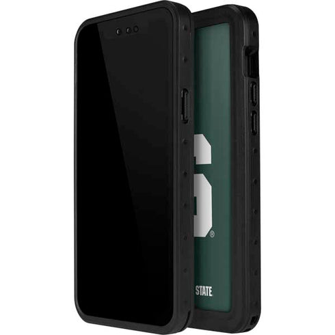 Michigan State University Spartans S iPhone 15 Plus Waterproof Case